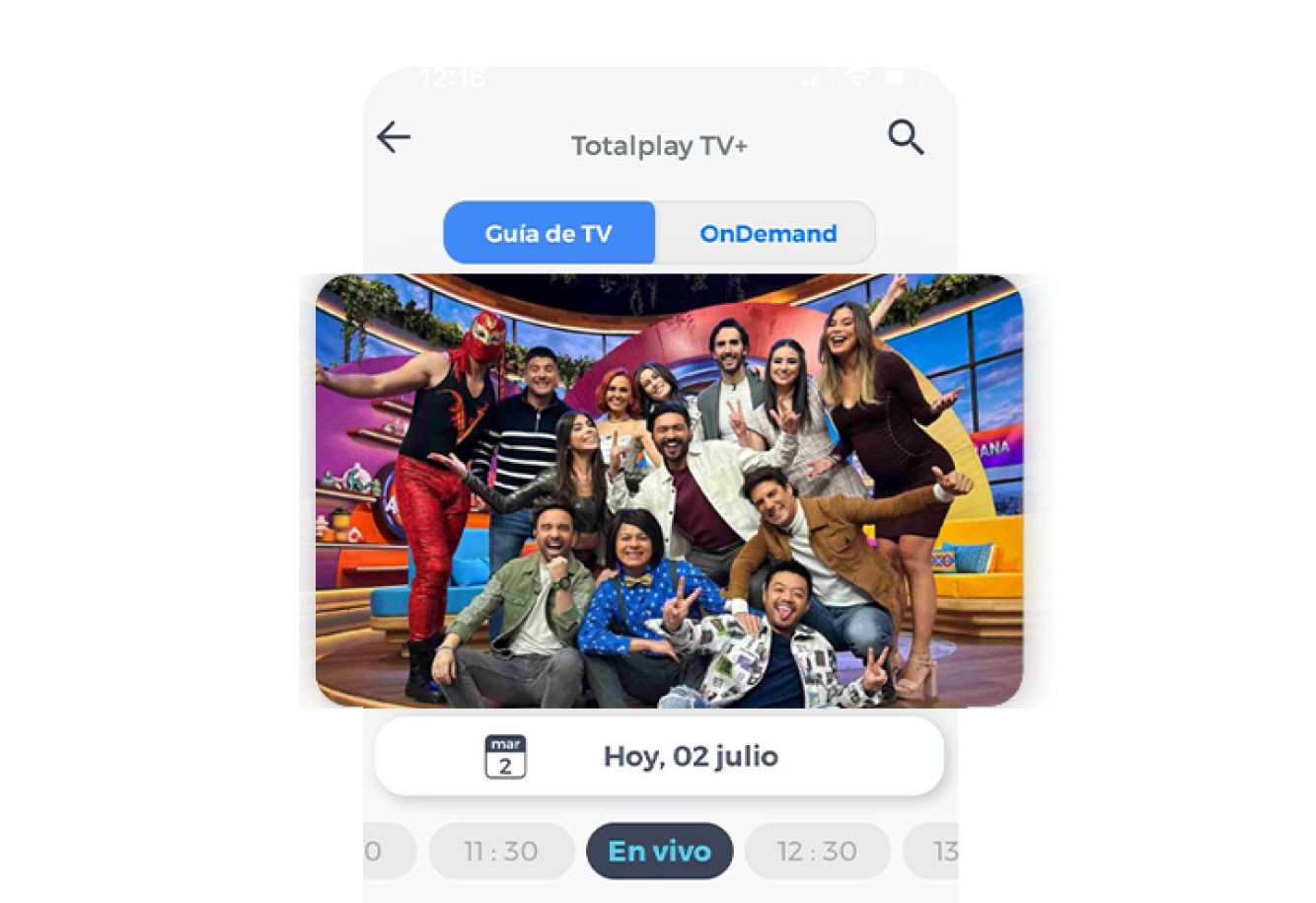 Programas en vivo